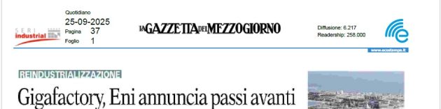 Faam e Eni Corriere Mezzogiorno