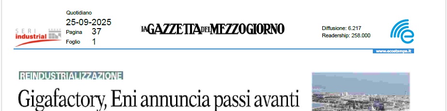 Faam e Eni Corriere Mezzogiorno